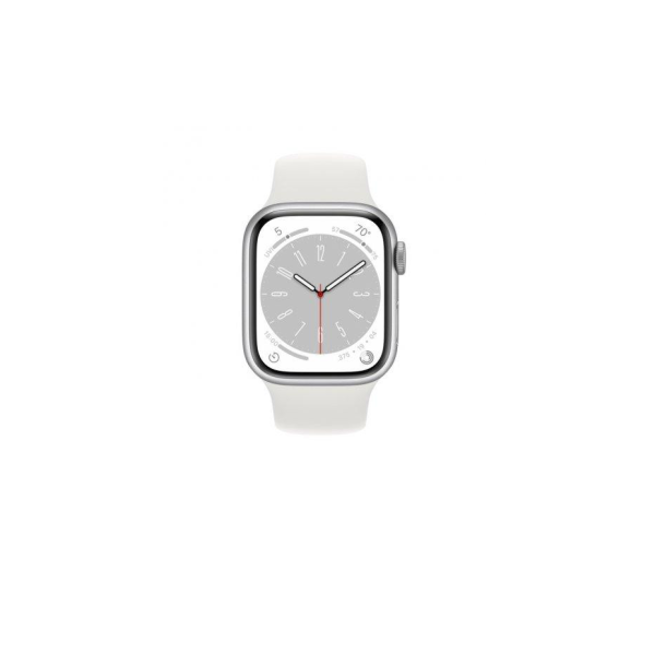 Apple Watch Series 8 GPS + Cellular 41mm Silver Aluminum Case with White Sport Band - S/M (MP4E3): заказать онлайн