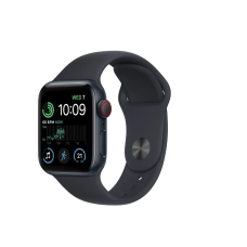 Apple Watch SE 2 GPS + Cellular 40mm Midnight Aluminum Case with Midnight Sport Band (MNPL3)