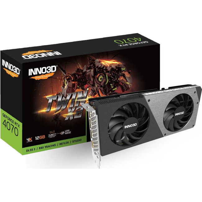 Видеокарта INNO3D GEFORCE RTX 4070 TWIN X2 (N40702-126X-185252N)