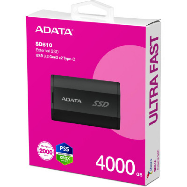 ADATA SSD USB 3.2 4TB (SD810-4000G-CBK)