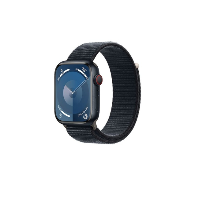 Apple Watch Series 9 GPS + Cellular 45mm Midnight Alu. Case w. Midnight S. Loop (MRMF3)