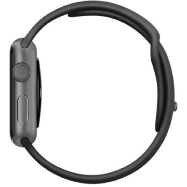 Умные часы Apple Watch Sport 42mm Space Gray Aluminum Case Black Sport Band (MJ3T2) CPO