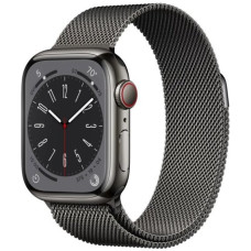 Apple Watch Series 8 GPS + Cellular 41mm Graphite S. Steel Case w. Milanese Loop Graphite (MNJL3/MNJ