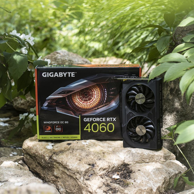 Видеокарта Gigabyte GeForce RTX4060 8Gb WINDFORCE OC (GV-N4060WF2OC-8GD)