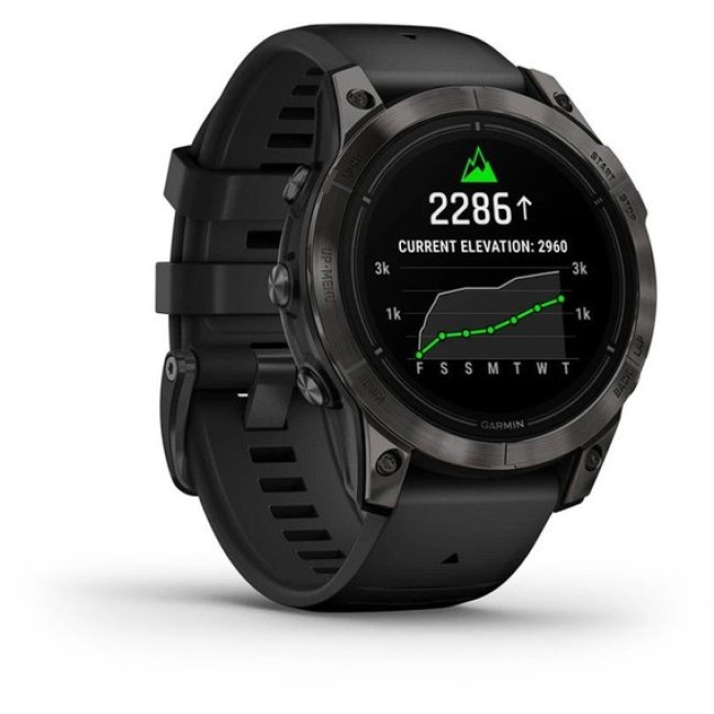 Garmin Epix Pro Gen 2 Sapphire 47mm Carbon G. DLC Tit. with Black Band (010-02803-10/11)