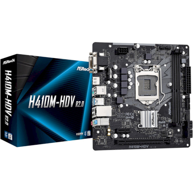 Материнська плата ASRock H410M-HDV R2.0 Socket 1200