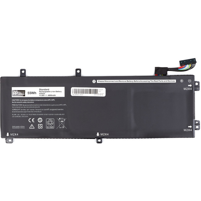 Аккумулятор PowerPlant для ноутбуков DELL XPS 15 9550 Series (H5H20) 11.55V 4800mAh