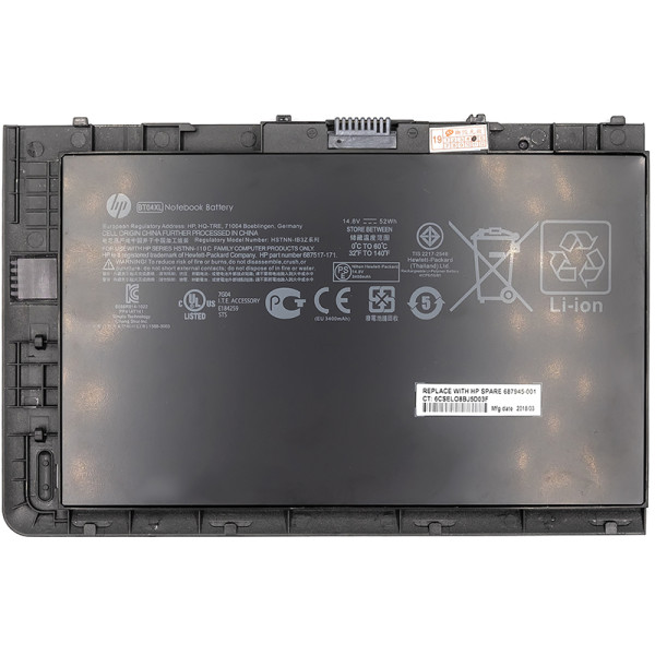 Аккумулятор PowerPlant для ноутбуков HP EliteBook Folio 9470m (BT04XL, HP9470PB) 14.8V 3200mAh