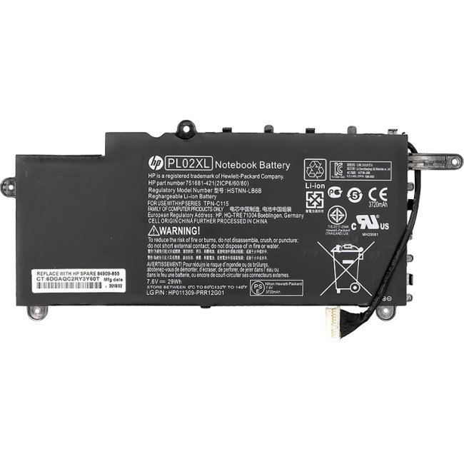 Аккумулятор PowerPlant для ноутбуков HP Pavilion 11-N X360 (HSTNN-LB6B) 7.6V 29Wh (original)