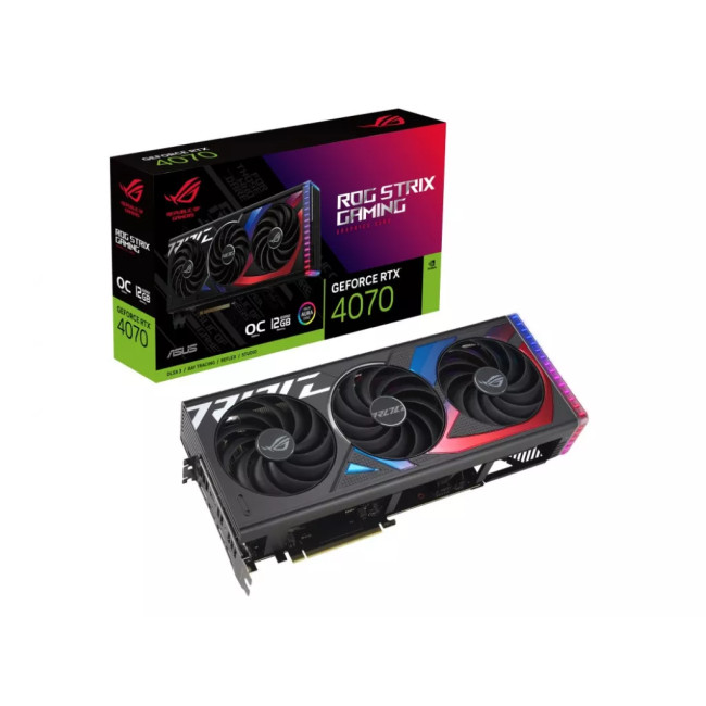 Видеокарта Asus GeForce RTX4070 12Gb ROG STRIX OC GAMING (ROG-STRIX-RTX4070-O12G-GAMING)