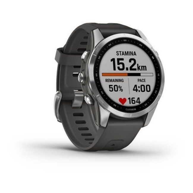 Garmin Fenix 7S Silver with Graphite Band (010-02539-00/01)