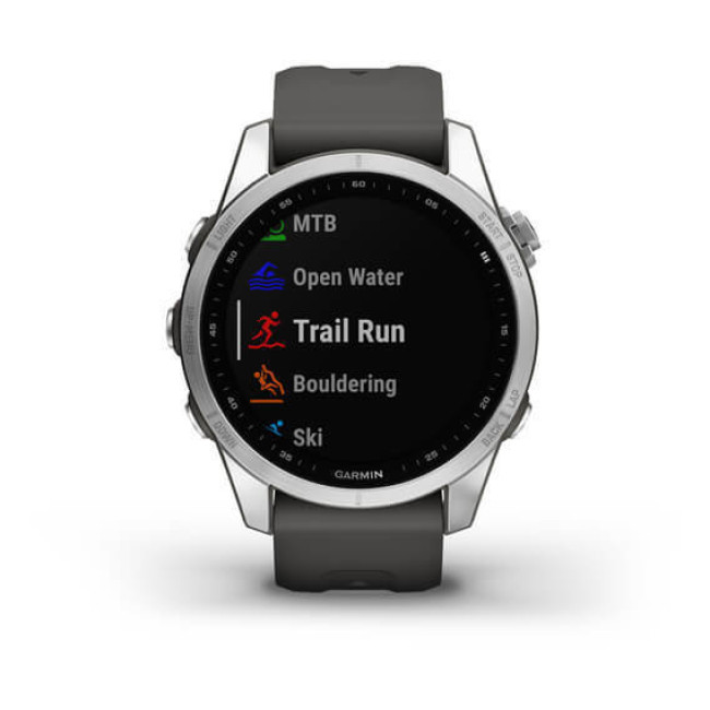 Garmin Fenix 7S Silver with Graphite Band (010-02539-00/01)