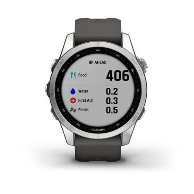 Garmin Fenix 7S Silver with Graphite Band (010-02539-00/01)