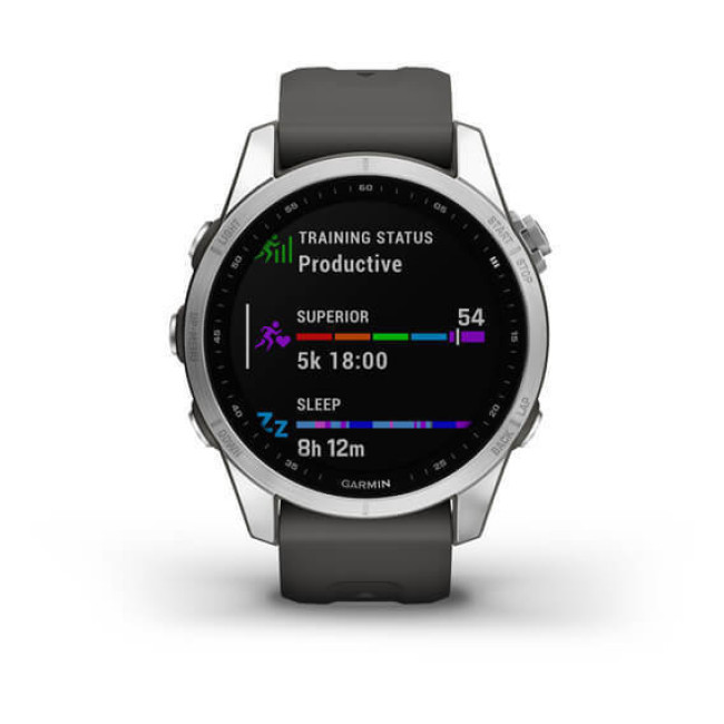 Garmin Fenix 7S Silver with Graphite Band (010-02539-00/01)