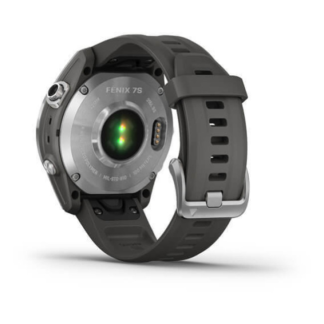 Garmin Fenix 7S Silver with Graphite Band (010-02539-00/01)