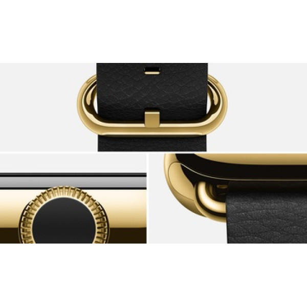 Умные часы Apple Watch Edition 42mm 18-Karat Yellow Gold Case with Black Classic Buckle (MKL62)