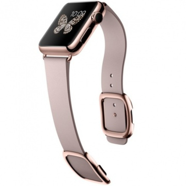 Умные часы Apple Watch Edition 38mm 18-Karat Rose Gold Case with Rose Gray Modern Buckle (MJ3K2)