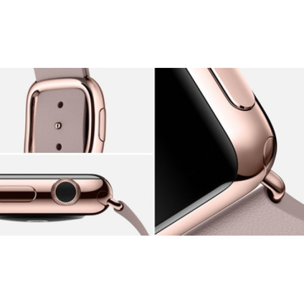 Умные часы Apple Watch Edition 38mm 18-Karat Rose Gold Case with Rose Gray Modern Buckle (MJ3K2)