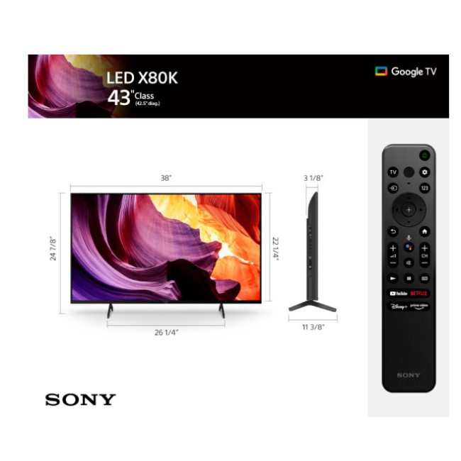 Телевизор Sony KD-43X80K