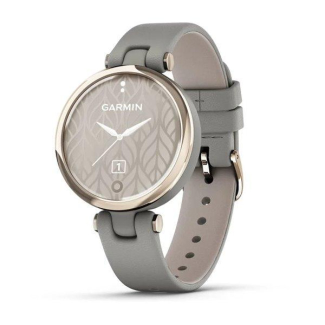 Garmin Lily Classic Edition - Cream Gold Bezel w. Braloba G. Case and Italian L. Band (010-02384-A2/B2)