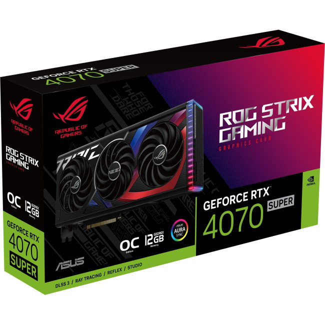 Asus GeForce RTX4070 SUPER 12Gb ROG STRIX OC GAMING (ROG-STRIX-RTX4070S-O12G-GAMING)