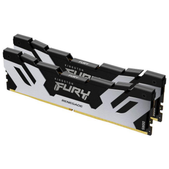 Модуль памяти Kingston Fury (ex.HyperX) DDR5 32GB (2x16GB) 6000 MHz FURY Renegade Silver (KF560C32RSK2-32)