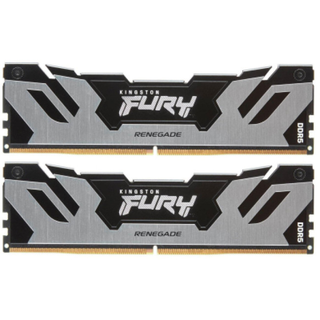 Модуль памяти Kingston Fury (ex.HyperX) DDR5 32GB (2x16GB) 6000 MHz FURY Renegade Silver (KF560C32RSK2-32)