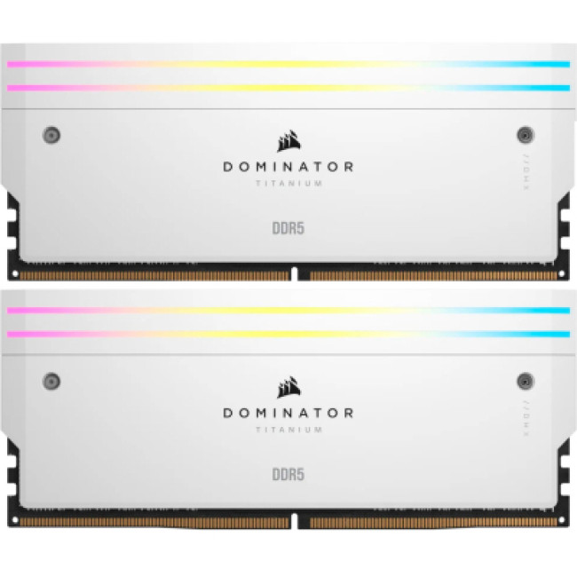 Corsair 32 GB (2x16GB) DDR5 6000 MHz Dominator Titanium RGB White (CMP32GX5M2B6000C30W)