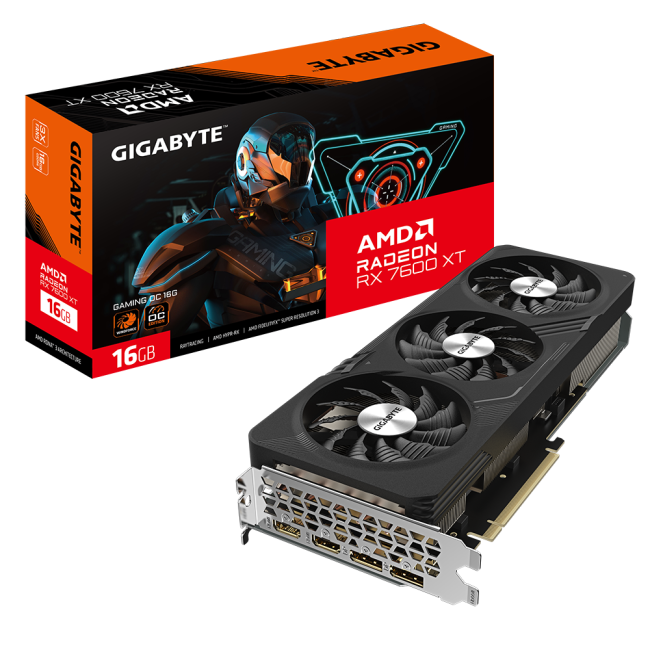 Gigabyte Radeon RX 7600 XT 16Gb GAMING OC (GV-R76XTGAMING OC-16GD)