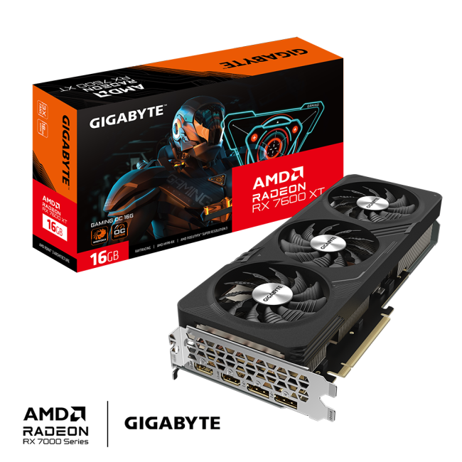 Gigabyte Radeon RX 7600 XT 16Gb GAMING OC (GV-R76XTGAMING OC-16GD)