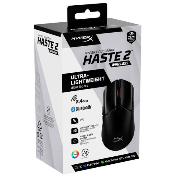HyperX Pulsefire Haste 2 Wireless Black (6N0A9AA)