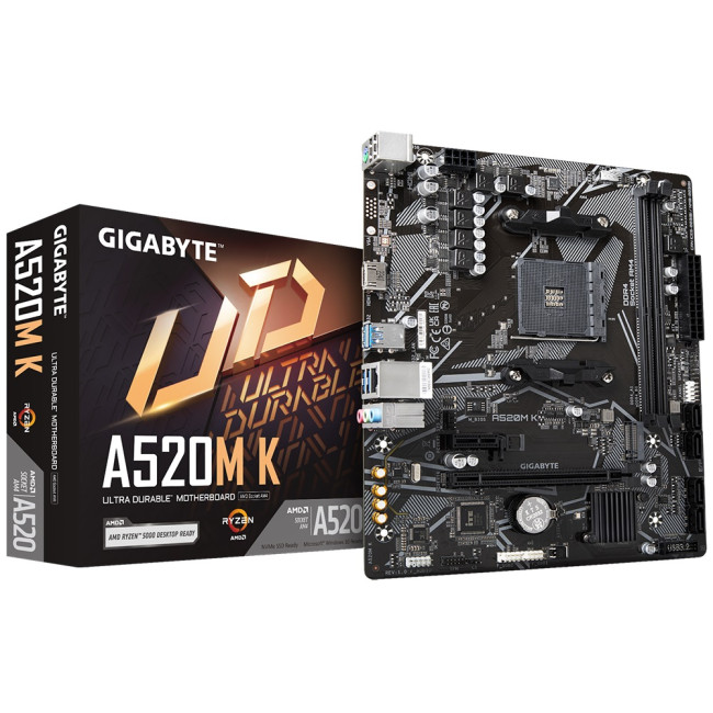 Материнська плата Gigabyte A520M K Socket AM4