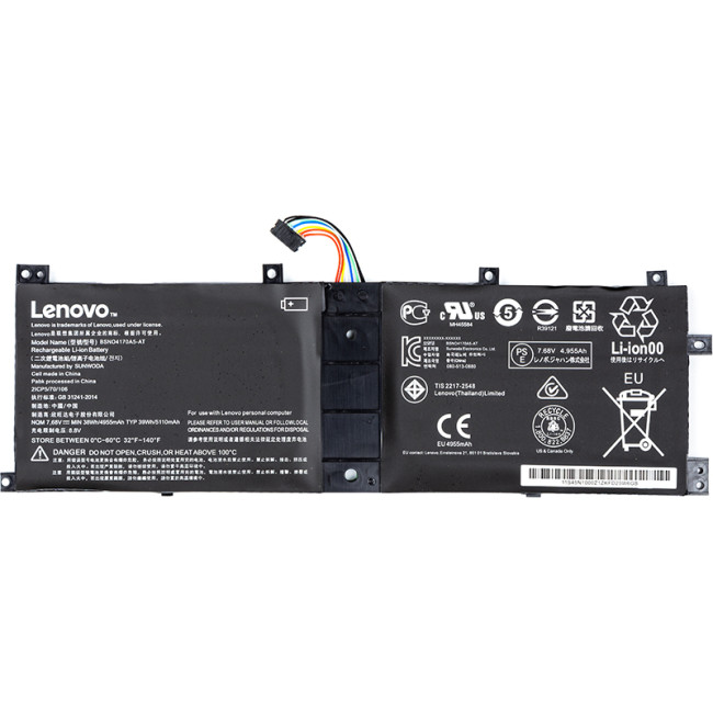 Аккумулятор для ноутбуков Lenovo IdeaPad MIIX 510 (BSNO4170A5-AT) 7.68V 5110mAh (original)