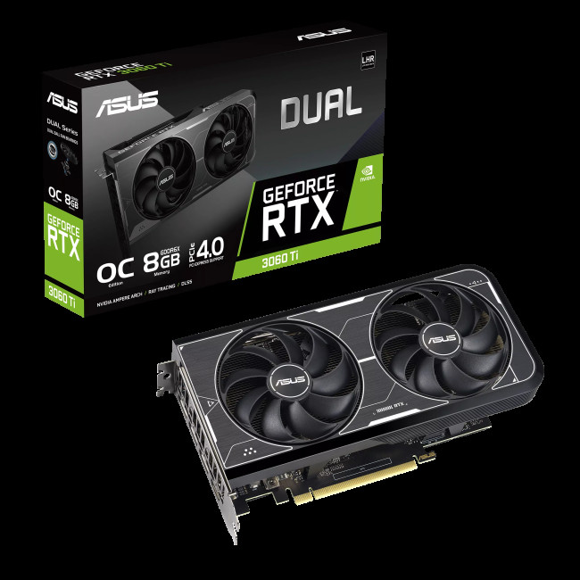 Видеокарта ASUS GeForce RTX3060Ti 8Gb DUAL OC GDDR6X (DUAL-RTX3060TI-O8GD6X)