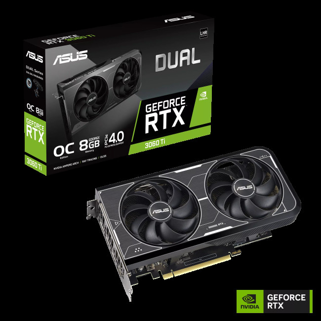 Видеокарта ASUS GeForce RTX3060Ti 8Gb DUAL OC GDDR6X (DUAL-RTX3060TI-O8GD6X)