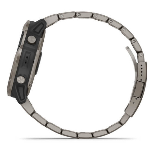 Смарт-часы Garmin quatix 6X Solar Titanium with Titanium Band (010-02157-30/31)