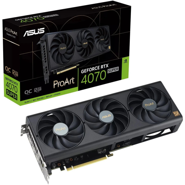 Видеокарта Asus GeForce RTX4070 SUPER 12Gb PROART OC (PROART-RTX4070S-O12G)