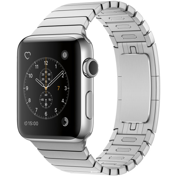 Apple Watch Series 2 42mm Stainless Steel Case with Stainless Steel Link Bracelet Band (MNPT2)