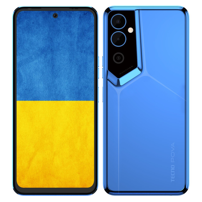 Смаpтфон Tecno POVA Neo 2 LG6n 4/64GB Cyber Blue (4895180789106)