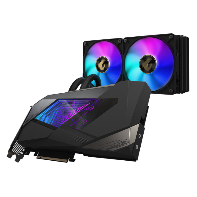 Видеокарта Gigabyte AORUS GeForce RTX 3080 XTREME WATERFORCE 10G (GV-N3080AORUSX W-10GD)