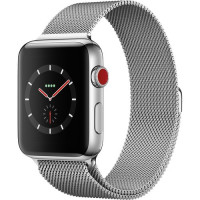 Apple Watch 42mm Series 3 GPS + Cellular Stainless Steel Case with Milanese Loop (MR1J2)