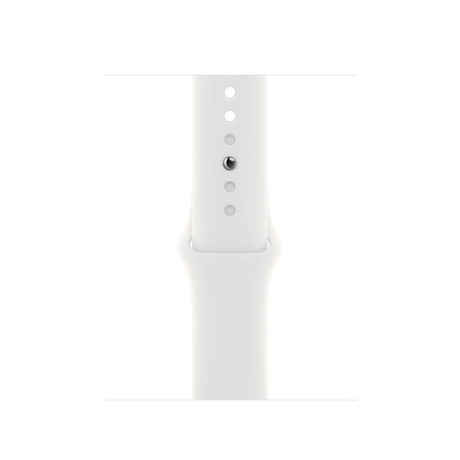 Apple Watch Series 8 GPS + Cellular 41mm Silver S. Сталевий корпус з. White S. Band (MNJ53)