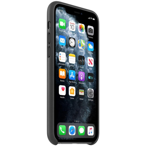 Apple iPhone 11 Pro Leather Case - Black (MWYE2)