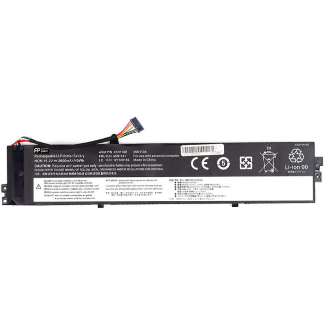 Аккумулятор PowerPlant для ноутбуков LENOVO ThinkPad S3 S431 (45N1138) 15.2V 2600mAh