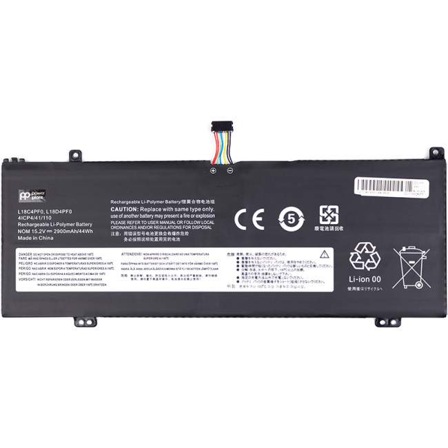 Аккумулятор PowerPlant для ноутбуков LENOVO ThinkBook 13S-IML Series (L18C4PF0) 15.2V 2900mAh