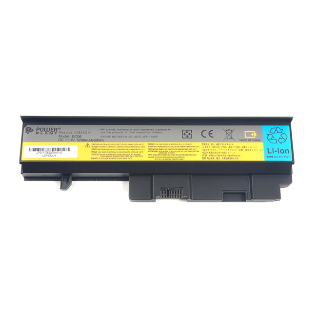 Акумулятори PowerPlant для ноутбуків IBM/LENOVO Ideapad Y330 (LO8S6D11, LOY330LH) 11.1V 5200mAh