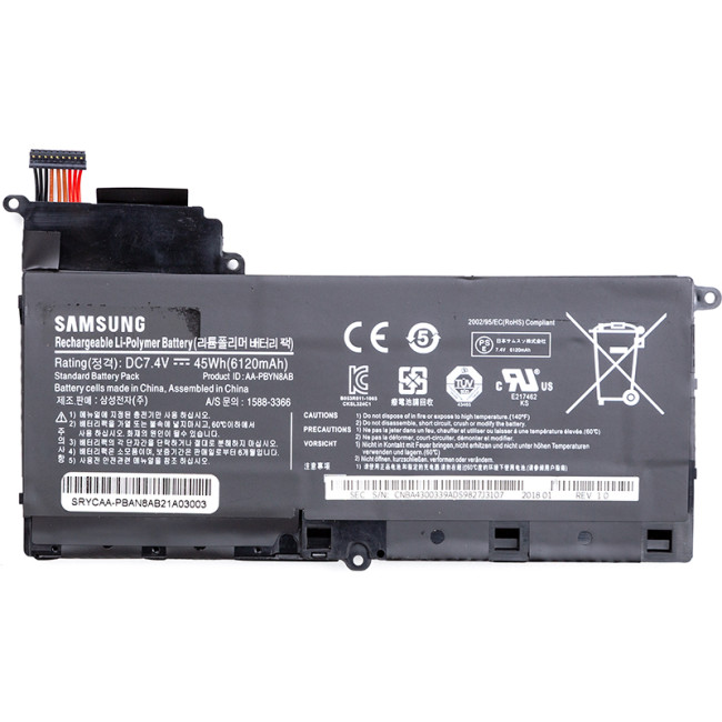 Аккумулятор для ноутбуков SAMSUNG NP530U4B Series (AA-PBAN8AB) 7.4V 6120mAh (original)