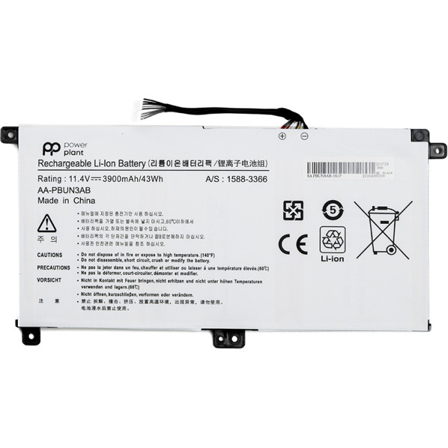 Аккумулятор PowerPlant для ноутбуков SAMSUNG Notebook 5 NP530E5M (AA-PBUN3AB) 11.4V 3900mAh