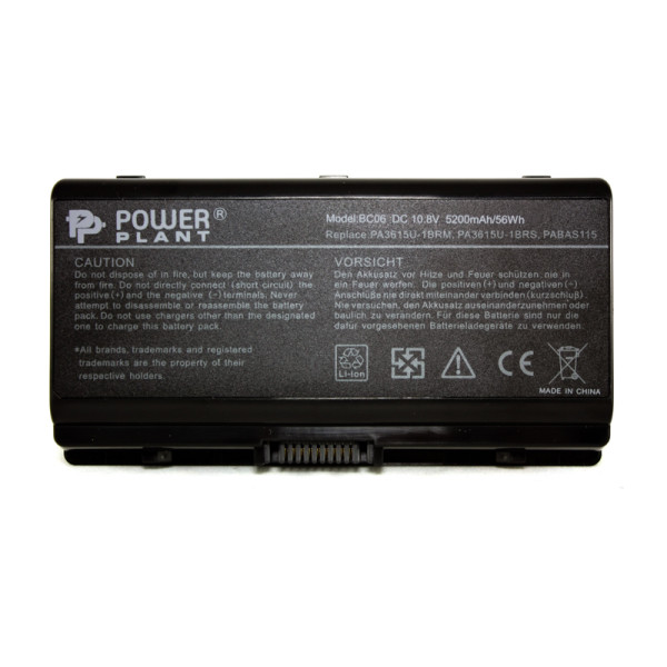 Аккумулятор PowerPlant для ноутбуков TOSHIBA Equium L40 (PA3615U-1BRS) 10.8V 5200mAh
