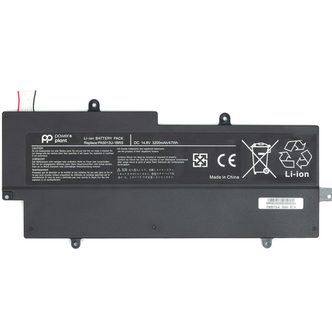 Аккумулятор PowerPlant для ноутбуков TOSHIBA Portege Z830 Ultrabook (PA5013U-1BRS) 14.8V 3200mAh